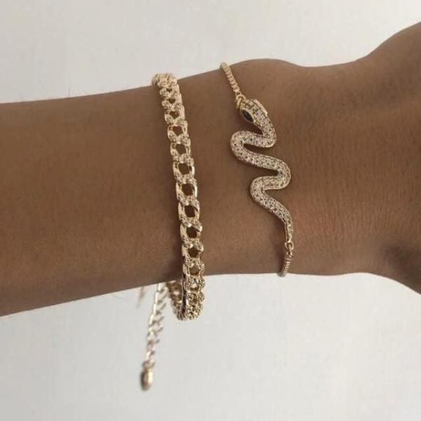 DEVE LUCK Snake Bracelet For Women Snake Set Charm...