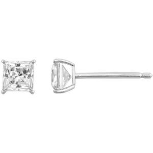 DIAMONBLISS 10K or 14K Real Solid Gold Stud Earrin...