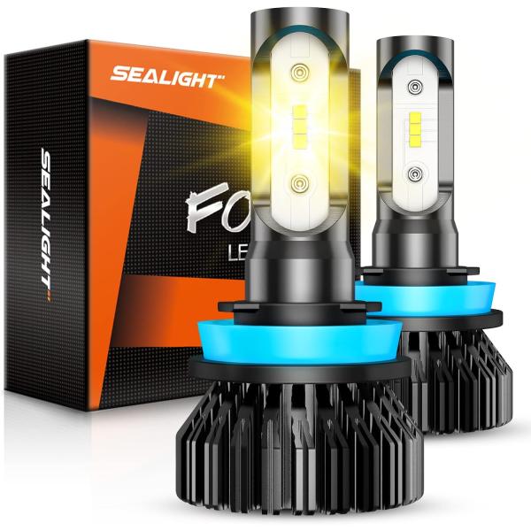 【並行輸入品】SEALIGHT H11 Yellow LED Fog Light Bulb or D...