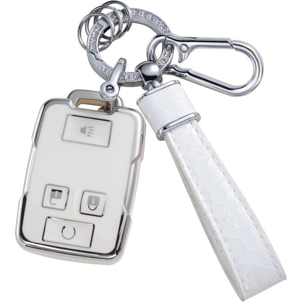 【並行輸入品】QETOOSUR シボレー用 キーフォブカバー キーチェーンストラップ付き キーフォブ...