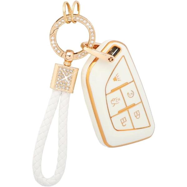 【並行輸入品】PIFOOG Key Fob Cover for Cadillac CT4 CT4-V...