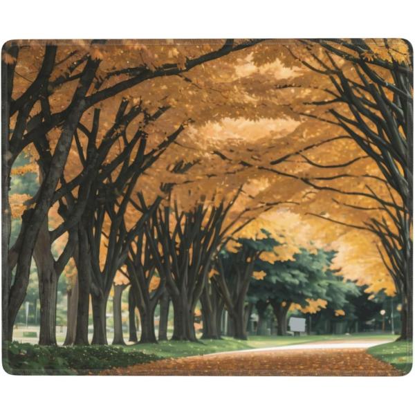 【並行輸入品】Road to Autumn Park Mouse Pad Waterproof Mo...