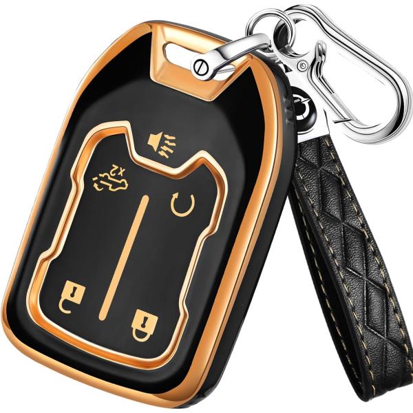 【並行輸入品】Toykee for GMC Key Fob Cover Keychain Acces...