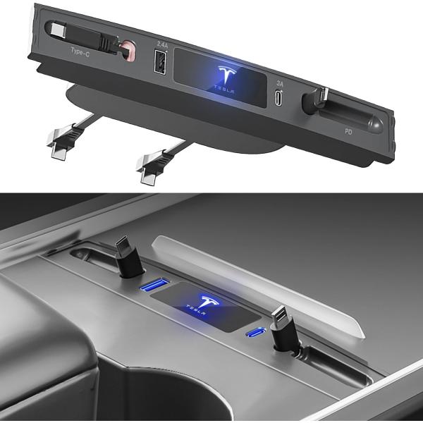 【並行輸入品】TESFITOO for Tesla Model 3 Model Y USB Hub ...