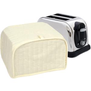 (Two Slice Toaster Cover  Natural) - Ritz Polyester/Cotton Quilted Two Slice Toaster Appliance Cover  Dust and Fingerprint Protection  Machine Wash｜dep-good-choice