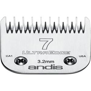 Andis   64080  Ultra Edge Dog Clipper Blade   Made From High-Carbon Steel With Extended Edge Life  Includes Size-7 Skip Tooth  Harder Cutting Surfa｜dep-good-choice