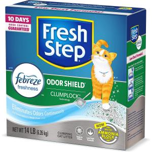 Fresh Step Odor Shield Scented Litter with the Power of Febreze  Clumping Cat Litter  14 Pounds　並行輸入品｜dep-good-choice