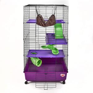【並行輸入品】 Super Pet My First Home Deluxe 2X2 Multi Level with Casters Habitat