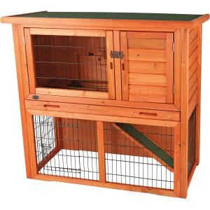 【並行輸入品】 Rabbit Hutch with Sloped Roof (M) Glazed Pine　