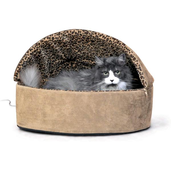 K&amp;H Manufacturing Thermo-Kitty Bed Dlx Hooded Larg...