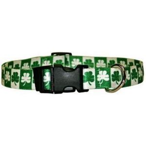 Shamrock Dog Collar - Size Cat 8 to 12 Long - Made...