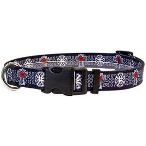 Celtic Cross Dog Collar - Size Large 18inch to 28i...