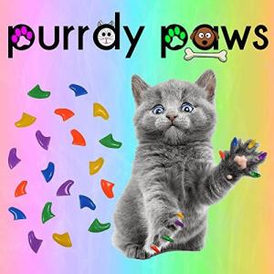 Purrdy Paws Soft Nail Caps for Cat Claws Rainbow Combo (Small)　並行輸入品｜dep-good-choice