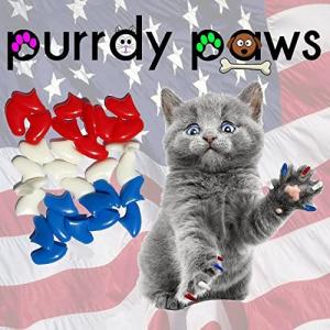 Purrdy Paws Soft Nail Caps for Cat Claws USA Combo (Medium)　並行輸入品｜dep-good-choice