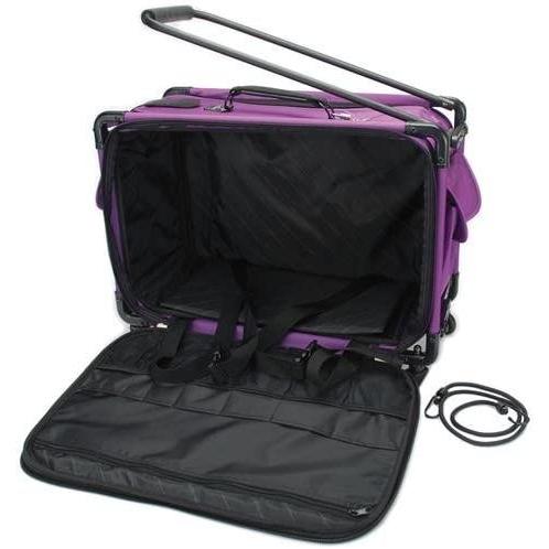 TUTTO Machine On Wheels Case 21X13-1/4X12-Purple b...