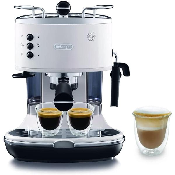 デロンギ(DeLonghi)アイコナ コレクション エスプレッソ・カプチーノメーカー ホワイト ミル...