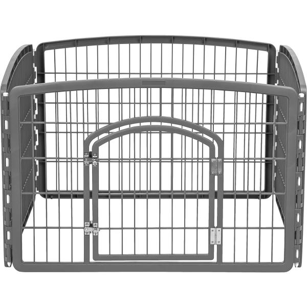 【並行輸入品】 IRIS 24'' Exercise 4-Panel Pet Playpen wit...