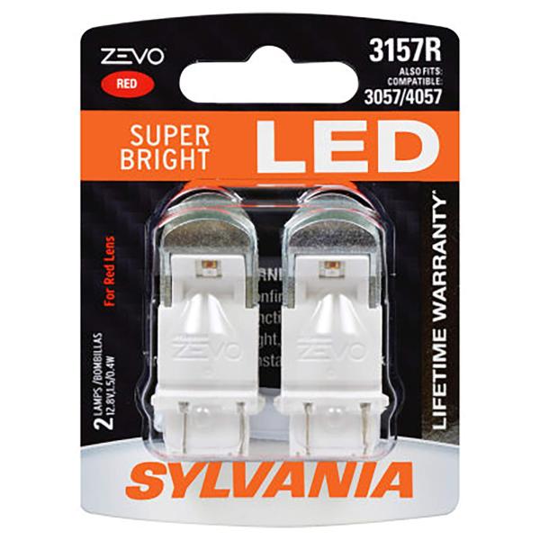 【並行輸入品】 SYLVANIA ZEVO 3157 レッドLED電球 (電球2個付き) SYLVA...