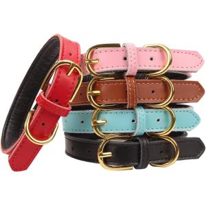 【並行輸入品】 Aolove Basic Classic Padded Leather Pet Co...