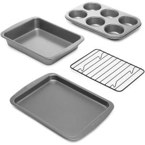 Ecolution Bakeins 4-Piece Toaster Oven Bakeware Set - PFOA  BPA  and PTFE Free Non-Stick Coating - Heavy Duty Carbon Steel by Ecolution　並行輸入品｜dep-good-choice