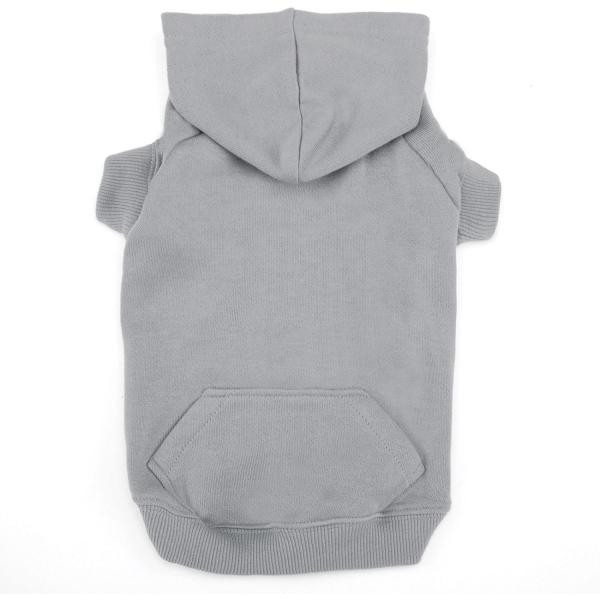 【並行輸入品】 Casual Canine Basic Dog Hoodie  Large  Sil...