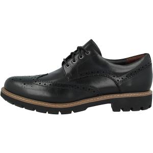 Clarks メンズ Batcombe Wing_Brogues  ブラック (ブラックレザー)。 ...