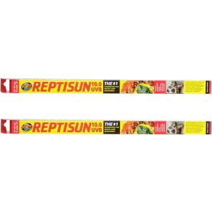 【並行輸入品】 ZooMed ReptiSun 10 高出力 UVB 18インチ T8 15W 2個パック　