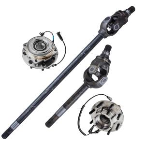 【並行輸入品】 Detroit Axle Front 4pc Wheel Bearing Hubs Kit for 2011 2014 Fo