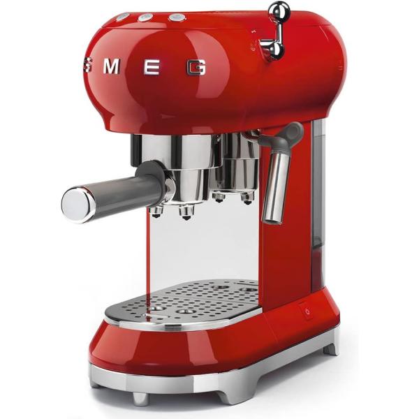 Smeg Espresso Machine Red [並行輸入品]　並行輸入品