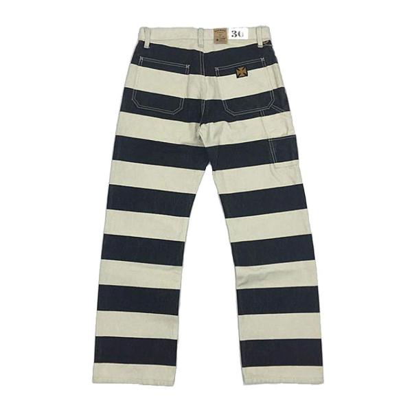 【並行輸入品】 Vintage 16oz Prison Motorcycle Striped Pan...