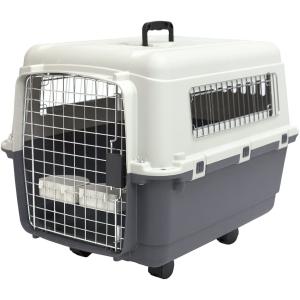 【並行輸入品】 SportPet Designs Plastic Kennels Rolling Plastic Wire Door Travel D