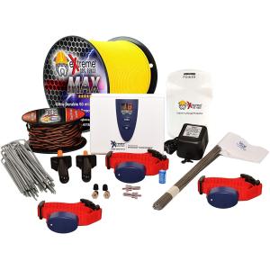 【並行輸入品】 Extreme Dog Fence Max Grade Electric Dog Fence - 3 Dog Kit - 1500 F
