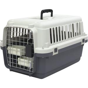 【並行輸入品】 SportPet Designs Plastic Kennels Rolling Plastic Wire Door Travel D