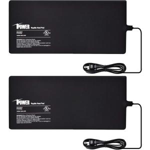 【並行輸入品】 iPower 2-Pack 8 by 18-Inch Reptile Heating Pad Terrarium Heater Und