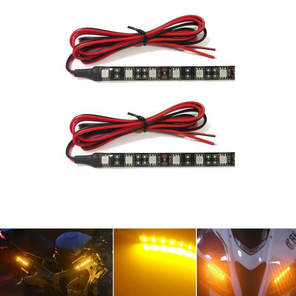 【並行輸入品】 】 NBWDY Universal 2pc 4in Motorcycle LED T...