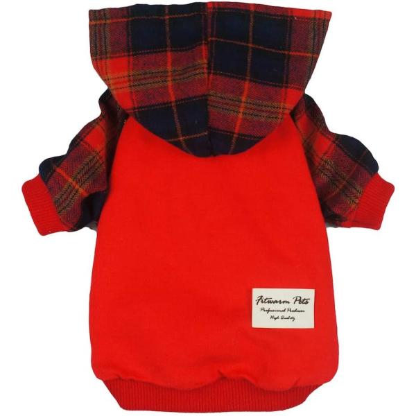 【並行輸入品】 Fitwarm Plaid Pet Clothes for Dog Sweatshi...