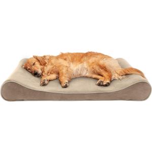 【並行輸入品】 Furhaven XL Memory Foam Dog Bed Microvelve...