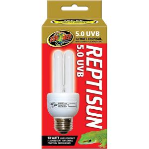 【並行輸入品】 Zoo Med 4 Pack of ReptiSun 5.0 UVB Mini Compact Fluorescent Bulbs f