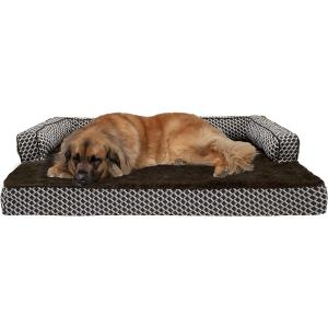 【並行輸入品】 Furhaven XXL Cooling Gel Foam Dog Bed Comfy Couch Plush & Decor Sof