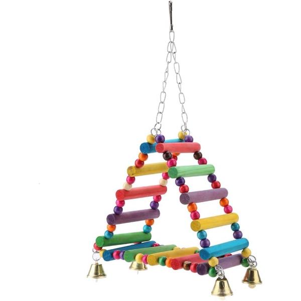 【並行輸入品】 Parrot Swing Toys  Triangle Climbing Ladde...