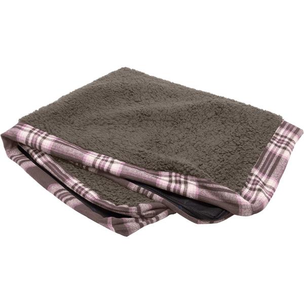 【並行輸入品】 Furhaven Sherpa &amp; Plaid Flannel Mattress D...