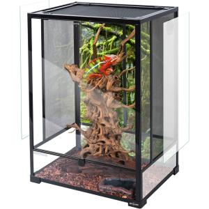 【並行輸入品】 REPTI ZOO 24inch x 18inch x 36inch Reptile Tall Glass Terrarium Rai