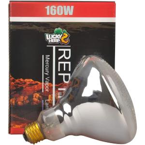 【並行輸入品】 Reptile UVA UVB Mercury Vapor Bulb Lamp Screw Thread PAR38 160 Watt