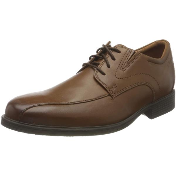 Clarks Whiddon Pace Dark Tan Leather 9 D (M)　並行輸入品