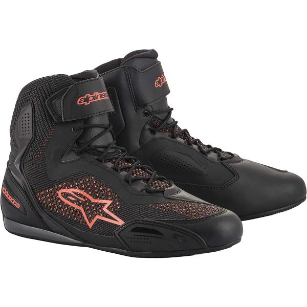 alpinestars(アルパインスターズ)バイクシューズ BLACK RED FLUO US 8/...