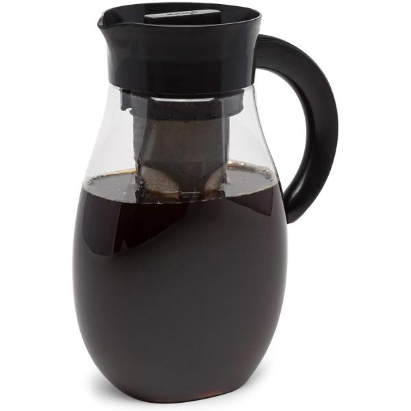 Primula Flavor 気密 水出しコーヒーまたはアイスティーメーカー 飛散防止 丈夫なプラス...