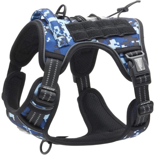 Auroth Tactical Dog Training Harness No Pulling Fr...
