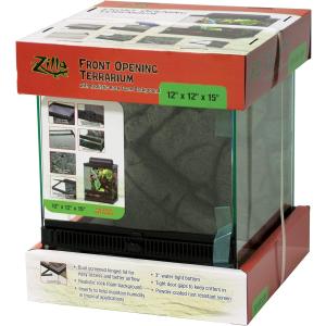 【並行輸入品】 Zilla フロントオープニングテラリウム - 12インチ x 12インチ x 15インチ　