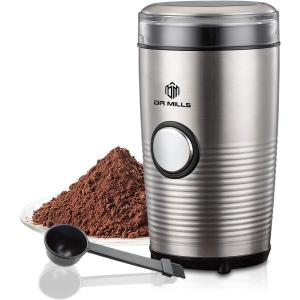 DR MILLS DM-7427 Coffee Grinder Electric Grinder Spice and Herb Grinder SUS304 stainless steel housing and cup HD motor power fine ground coffee｜dep-good-choice