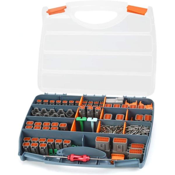 【並行輸入品】 IWISS 519個 Deutsch DTグレーコネクタ 2、3、4、6、8、12ピ...